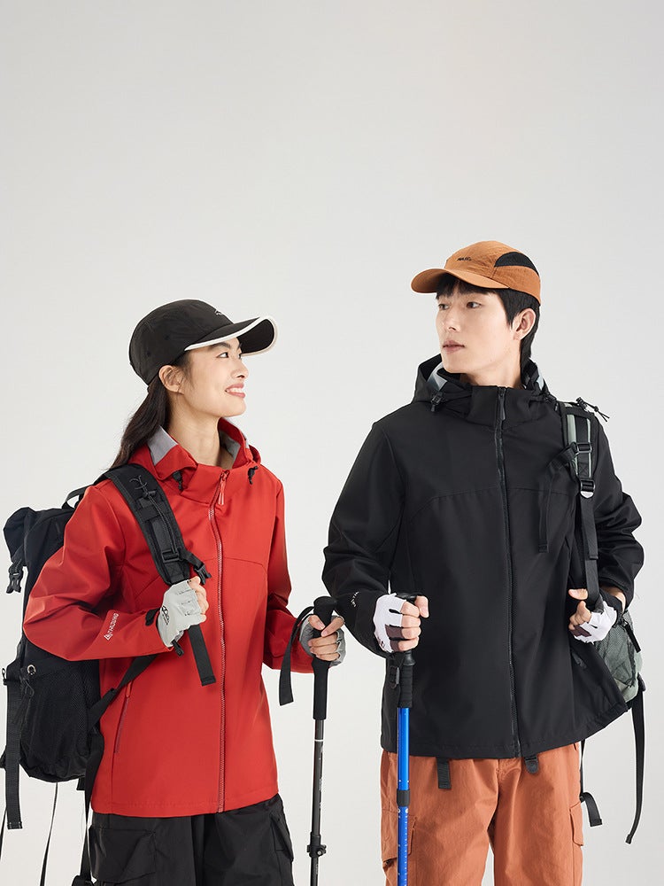 Jhod2025 Women'S Outdoor Mountaineering Windproof And Waterproof Jacket, Single-Layer Men'S Casual Versatile Quick-Drying Jacket - Image 2